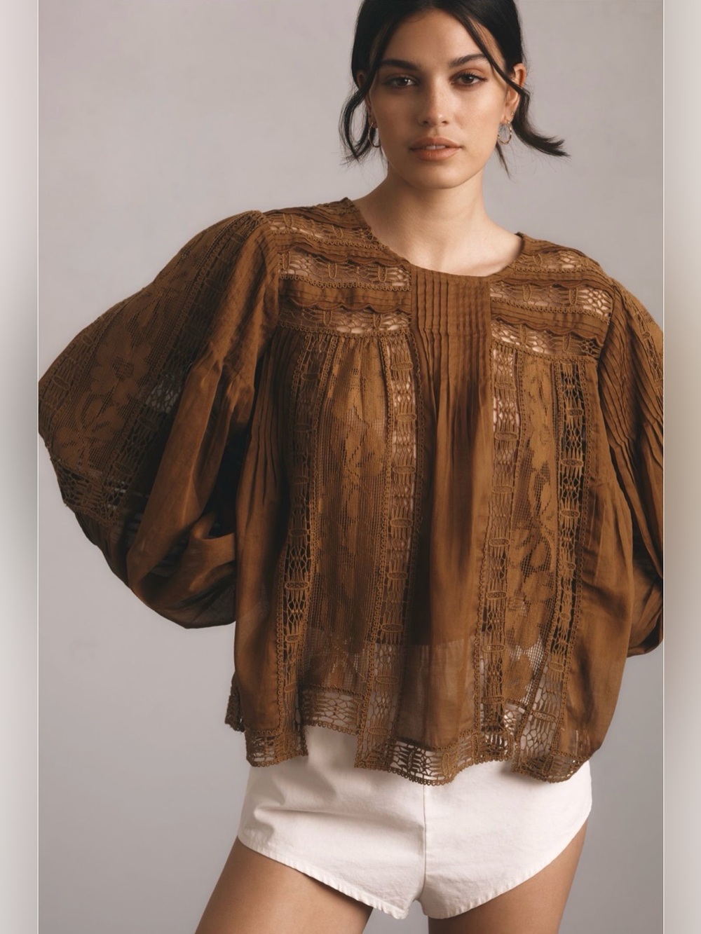 Anthropologie long sleeve blouse
